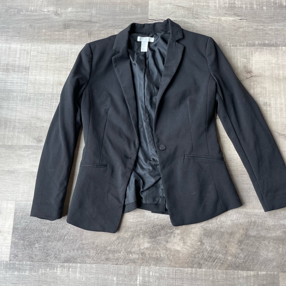 Women's H&M Black Blazer, Size Medium